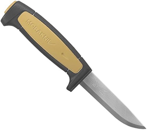 Craftline Basic 511 High Carbon Steel Fixed Blade Utility Knife and Combi-Sheath, 3.6-Inch Blade