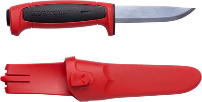 Craftline Basic 511 High Carbon Steel Fixed Blade Utility Knife and Combi-Sheath, 3.6-Inch Blade