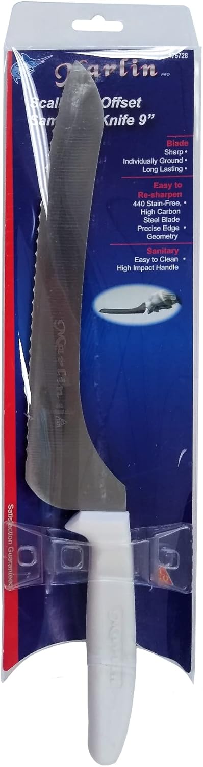 Scalloped Offset Sandwich Knife 9" #75728, 1 Each