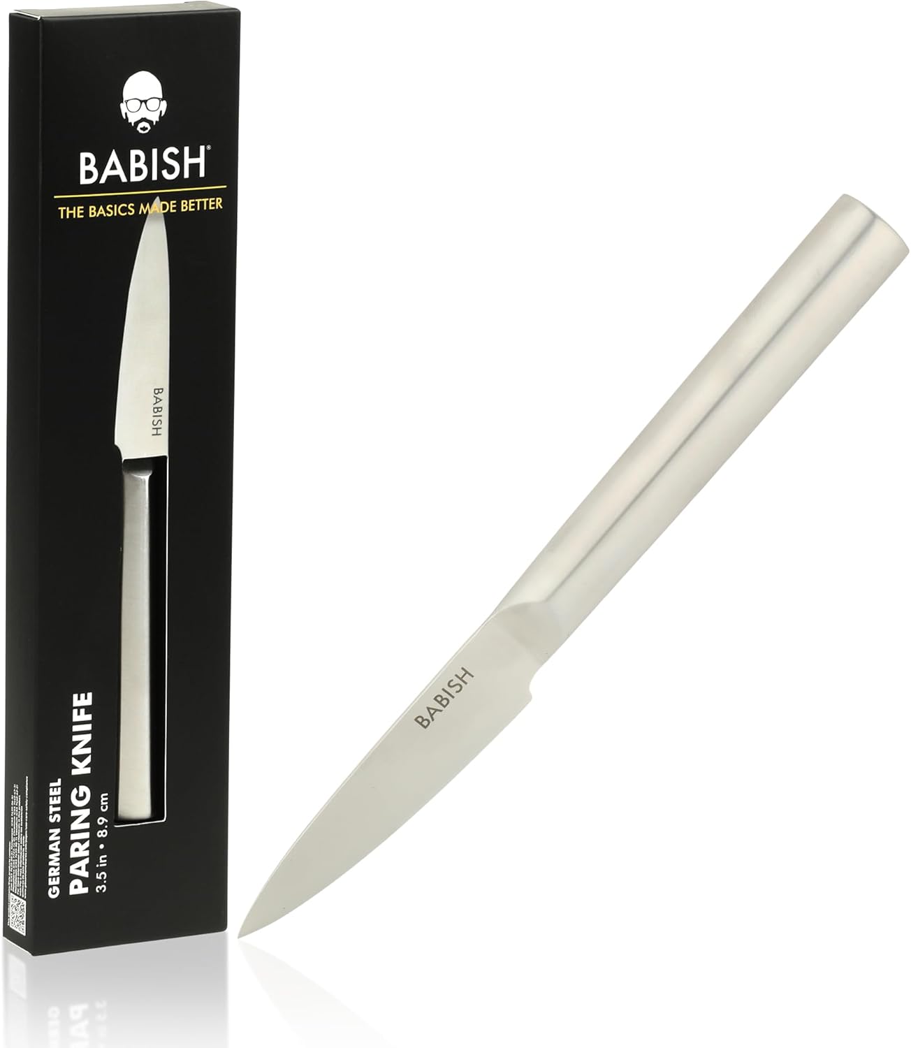 1.4116 German Stainless Steel Paring Knife – 3.5-Inch Precision Kitchen Knife for Peeling, Trimming & Prep Work, Full-Tang Blade