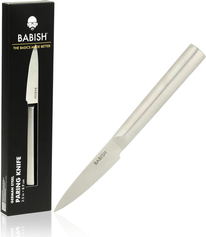 1.4116 German Stainless Steel Paring Knife – 3.5-Inch Precision Kitchen Knife for Peeling, Trimming & Prep Work, Full-Tang Blade