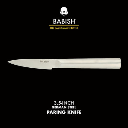 1.4116 German Stainless Steel Paring Knife – 3.5-Inch Precision Kitchen Knife for Peeling, Trimming & Prep Work, Full-Tang Blade