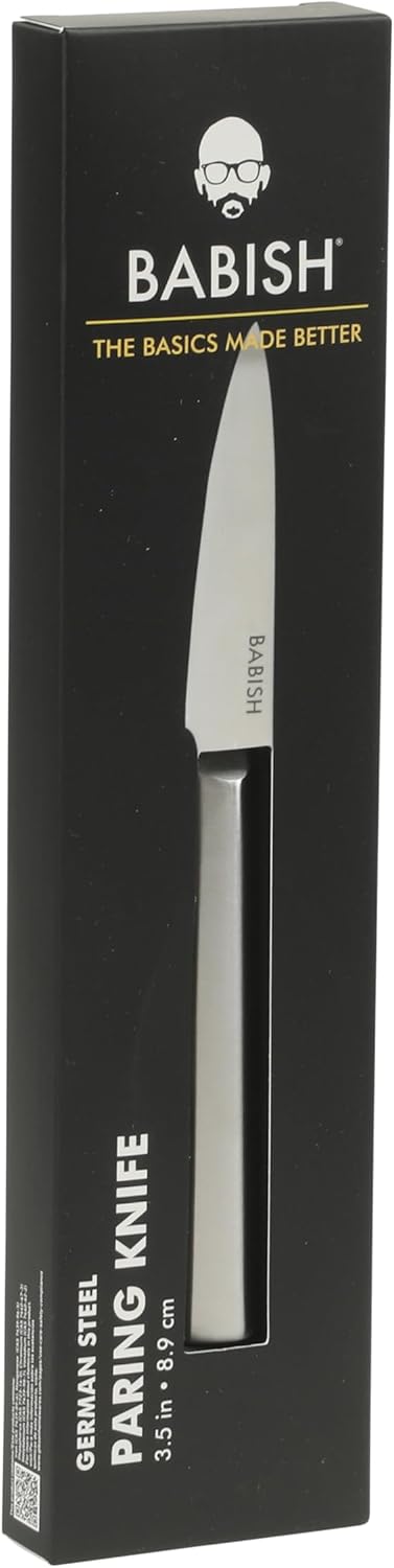 1.4116 German Stainless Steel Paring Knife – 3.5-Inch Precision Kitchen Knife for Peeling, Trimming & Prep Work, Full-Tang Blade
