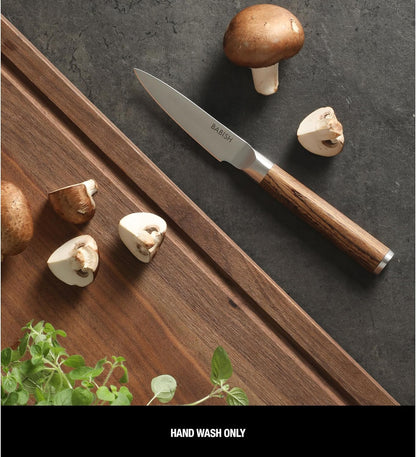 1.4116 German Stainless Steel Paring Knife – 3.5-Inch Precision Kitchen Knife for Peeling, Trimming & Prep Work, Full-Tang Blade