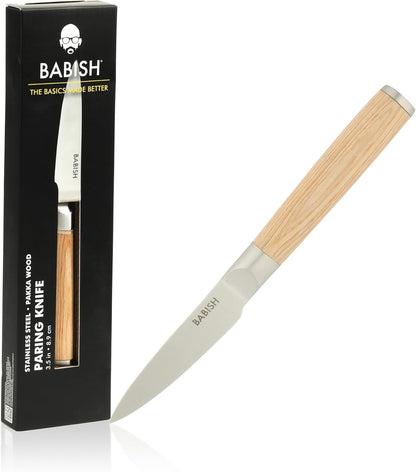 1.4116 German Stainless Steel Paring Knife – 3.5-Inch Precision Kitchen Knife for Peeling, Trimming & Prep Work, Full-Tang Blade