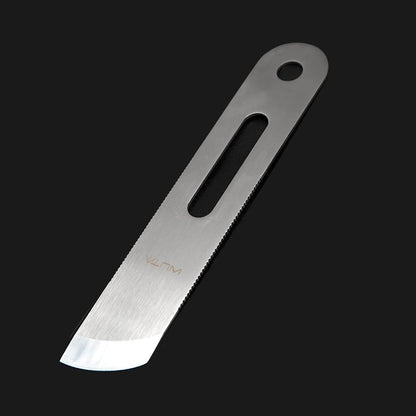Leather Thinning Knife Skiving Tools 420B Martensitic Stainless Steel Professional Design DIY Craft Cutting Sharp Leathercraft Cutting Round/Flat/Slanted Blade, Right/Left Handed