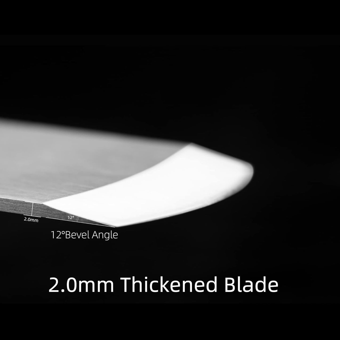 Leather Thinning Knife Skiving Tools 420B Martensitic Stainless Steel Professional Design DIY Craft Cutting Sharp Leathercraft Cutting Round/Flat/Slanted Blade, Right/Left Handed