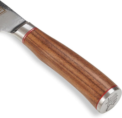 Limited Edition Copper Damascus Chef’s Knife – 8.3" Kiritsuke Blade | Damascus Steel with VG10 Core & Copper Texture | Maple Wood Handle | Professional Kitchen Knife in Gift Box