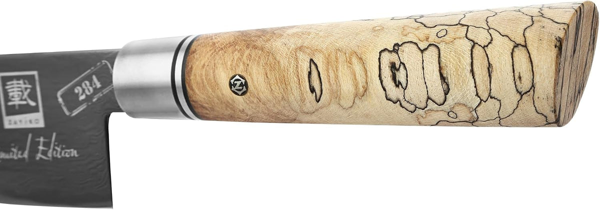 Limited Edition Copper Damascus Chef’s Knife – 8.3" Kiritsuke Blade | Damascus Steel with VG10 Core & Copper Texture | Maple Wood Handle | Professional Kitchen Knife in Gift Box