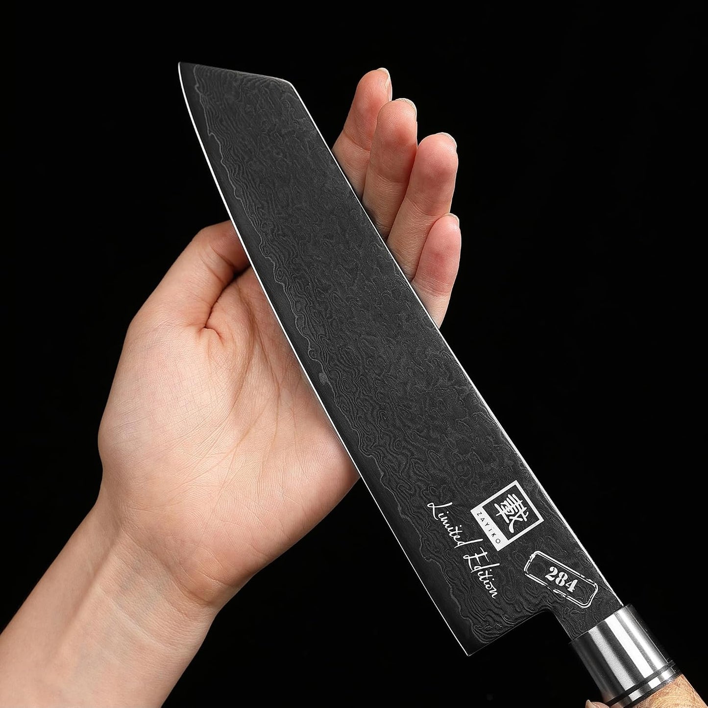 Limited Edition Copper Damascus Chef’s Knife – 8.3" Kiritsuke Blade | Damascus Steel with VG10 Core & Copper Texture | Maple Wood Handle | Professional Kitchen Knife in Gift Box