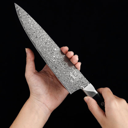 Limited Edition Copper Damascus Chef’s Knife – 8.3" Kiritsuke Blade | Damascus Steel with VG10 Core & Copper Texture | Maple Wood Handle | Professional Kitchen Knife in Gift Box