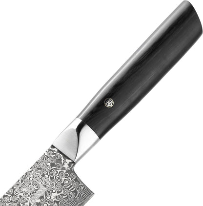 Limited Edition Copper Damascus Chef’s Knife – 8.3" Kiritsuke Blade | Damascus Steel with VG10 Core & Copper Texture | Maple Wood Handle | Professional Kitchen Knife in Gift Box
