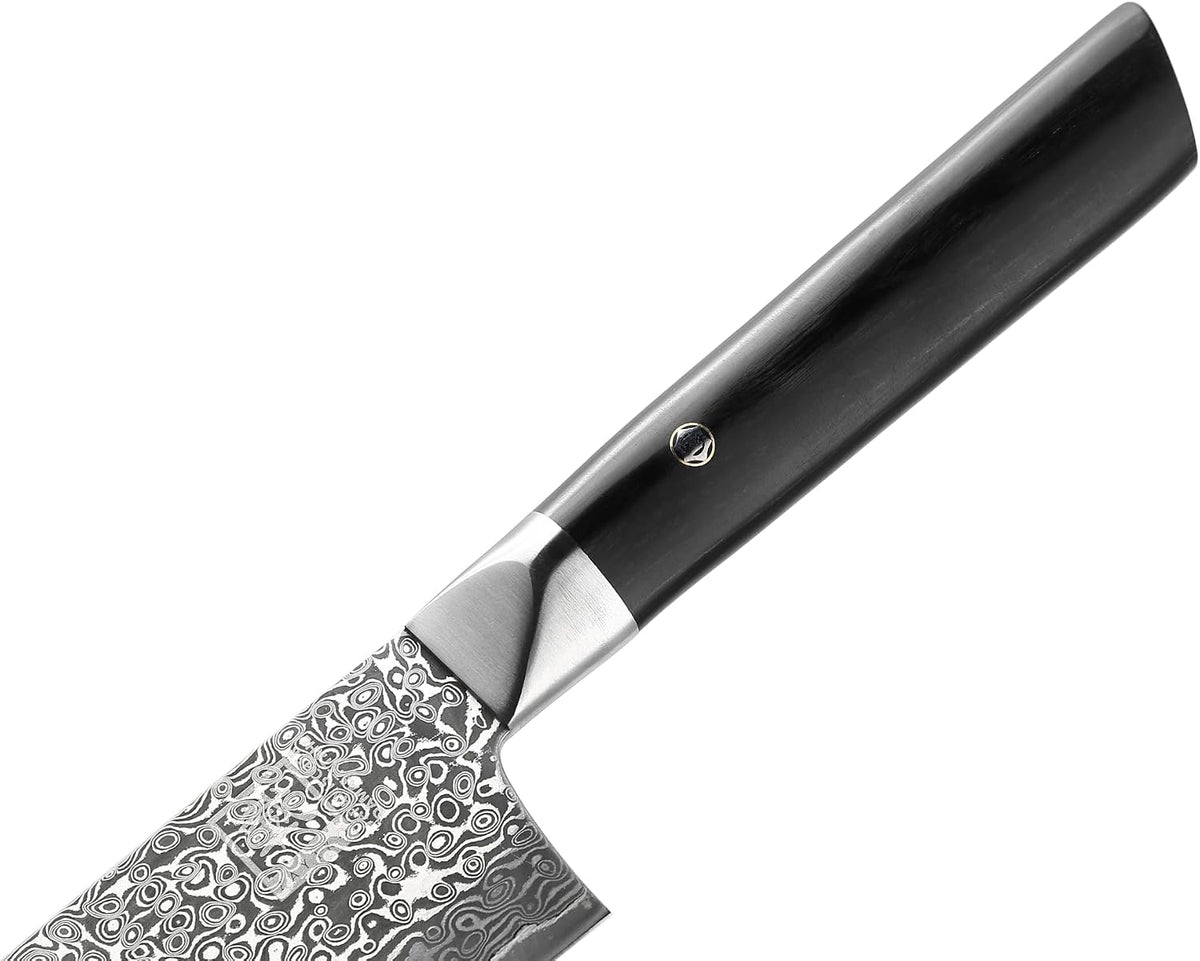 Limited Edition Copper Damascus Chef’s Knife – 8.3" Kiritsuke Blade | Damascus Steel with VG10 Core & Copper Texture | Maple Wood Handle | Professional Kitchen Knife in Gift Box