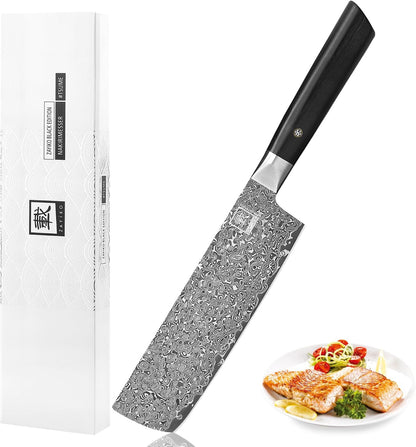 Limited Edition Copper Damascus Chef’s Knife – 8.3" Kiritsuke Blade | Damascus Steel with VG10 Core & Copper Texture | Maple Wood Handle | Professional Kitchen Knife in Gift Box