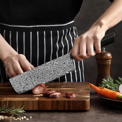 Limited Edition Copper Damascus Chef’s Knife – 8.3" Kiritsuke Blade | Damascus Steel with VG10 Core & Copper Texture | Maple Wood Handle | Professional Kitchen Knife in Gift Box