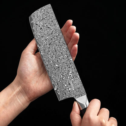 Limited Edition Copper Damascus Chef’s Knife – 8.3" Kiritsuke Blade | Damascus Steel with VG10 Core & Copper Texture | Maple Wood Handle | Professional Kitchen Knife in Gift Box