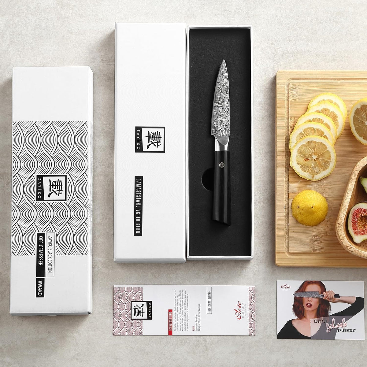Limited Edition Copper Damascus Chef’s Knife – 8.3" Kiritsuke Blade | Damascus Steel with VG10 Core & Copper Texture | Maple Wood Handle | Professional Kitchen Knife in Gift Box