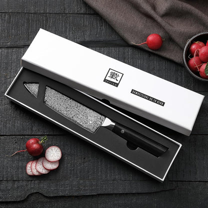 Limited Edition Copper Damascus Chef’s Knife – 8.3" Kiritsuke Blade | Damascus Steel with VG10 Core & Copper Texture | Maple Wood Handle | Professional Kitchen Knife in Gift Box