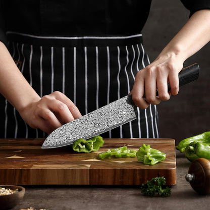 Limited Edition Copper Damascus Chef’s Knife – 8.3" Kiritsuke Blade | Damascus Steel with VG10 Core & Copper Texture | Maple Wood Handle | Professional Kitchen Knife in Gift Box