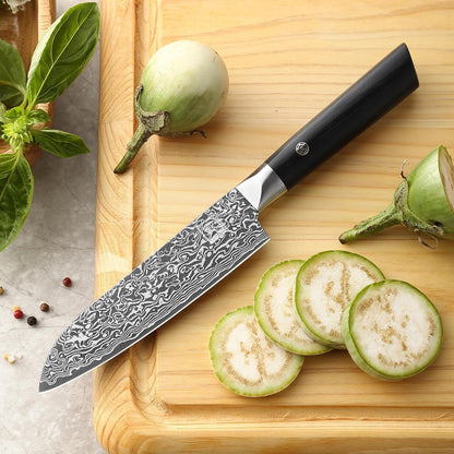 Limited Edition Copper Damascus Chef’s Knife – 8.3" Kiritsuke Blade | Damascus Steel with VG10 Core & Copper Texture | Maple Wood Handle | Professional Kitchen Knife in Gift Box
