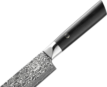 Limited Edition Copper Damascus Chef’s Knife – 8.3" Kiritsuke Blade | Damascus Steel with VG10 Core & Copper Texture | Maple Wood Handle | Professional Kitchen Knife in Gift Box