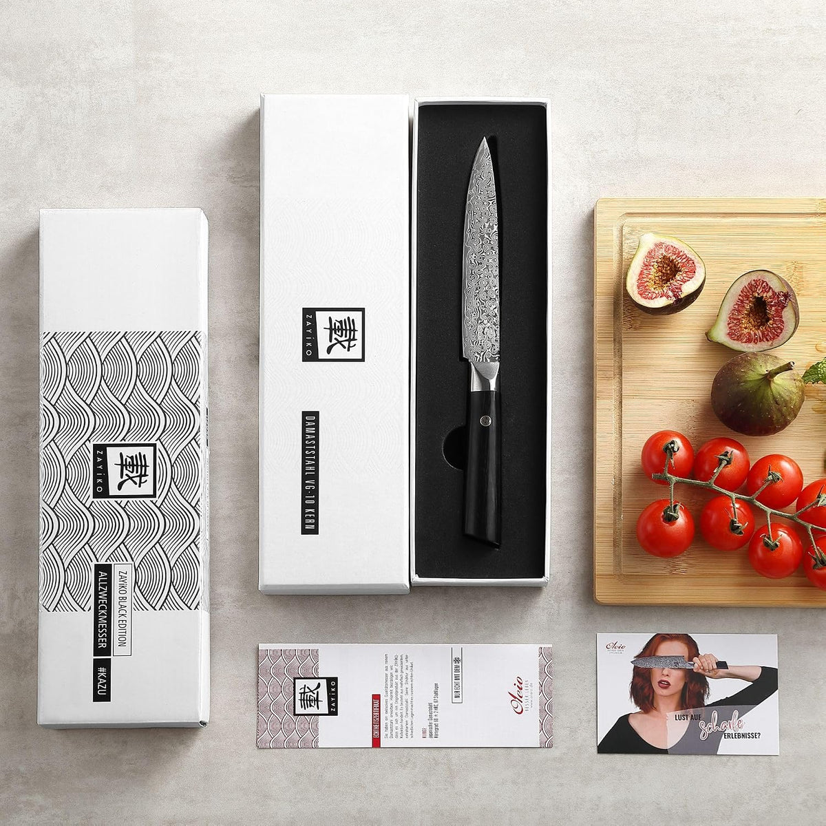 Limited Edition Copper Damascus Chef’s Knife – 8.3" Kiritsuke Blade | Damascus Steel with VG10 Core & Copper Texture | Maple Wood Handle | Professional Kitchen Knife in Gift Box
