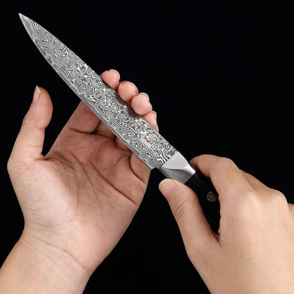 Limited Edition Copper Damascus Chef’s Knife – 8.3" Kiritsuke Blade | Damascus Steel with VG10 Core & Copper Texture | Maple Wood Handle | Professional Kitchen Knife in Gift Box