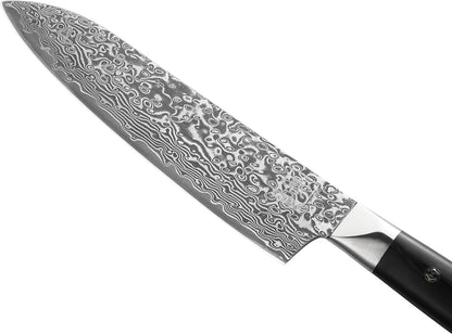 Limited Edition Copper Damascus Chef’s Knife – 8.3" Kiritsuke Blade | Damascus Steel with VG10 Core & Copper Texture | Maple Wood Handle | Professional Kitchen Knife in Gift Box