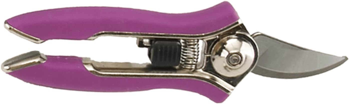 ColorPoint Stainless Steel Compact Garden Pruning Shears, Hand Pruner, Garden Clippers, with Heavy Duty Blade and Easy grip Handle, Yellow