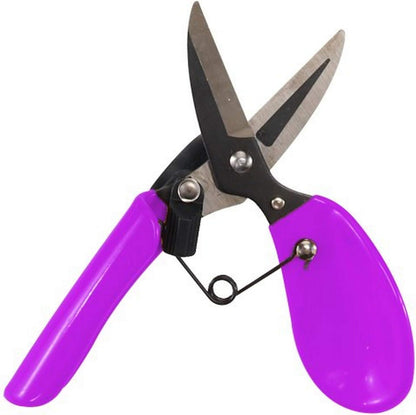 ColorPoint Stainless Steel Compact Garden Pruning Shears, Hand Pruner, Garden Clippers, with Heavy Duty Blade and Easy grip Handle, Yellow