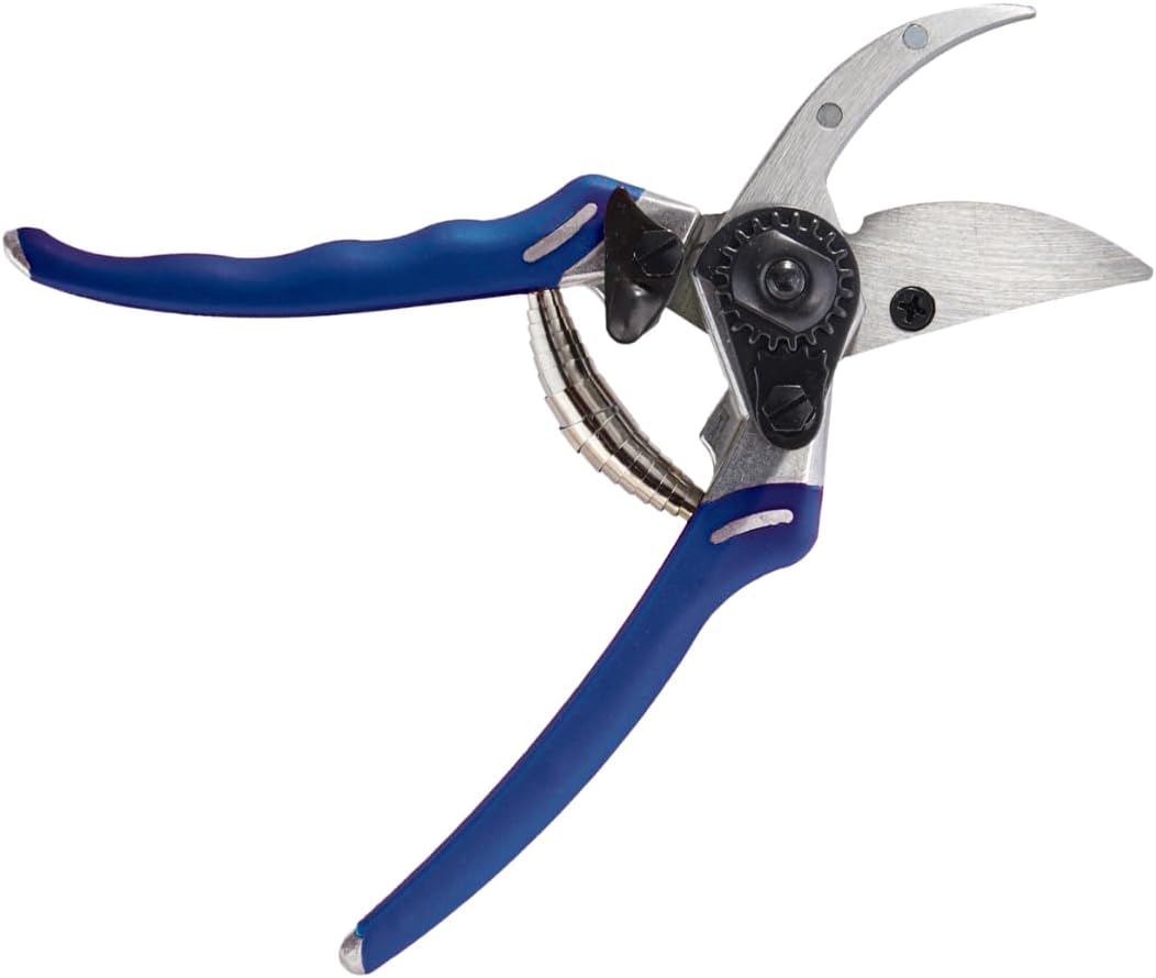 ColorPoint Stainless Steel Compact Garden Pruning Shears, Hand Pruner, Garden Clippers, with Heavy Duty Blade and Easy grip Handle, Yellow