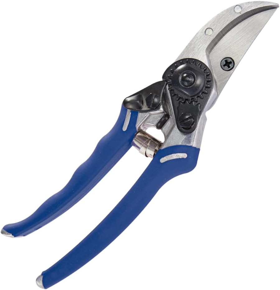 ColorPoint Stainless Steel Compact Garden Pruning Shears, Hand Pruner, Garden Clippers, with Heavy Duty Blade and Easy grip Handle, Yellow