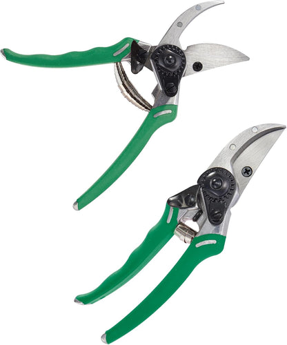 ColorPoint Stainless Steel Compact Garden Pruning Shears, Hand Pruner, Garden Clippers, with Heavy Duty Blade and Easy grip Handle, Yellow