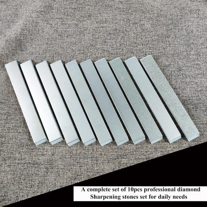 10pcs Diamond Knife Sharpening Stones sets with aluminum blank diamond plates Kit for RUIXIN PRO RX008 Knife sharpener