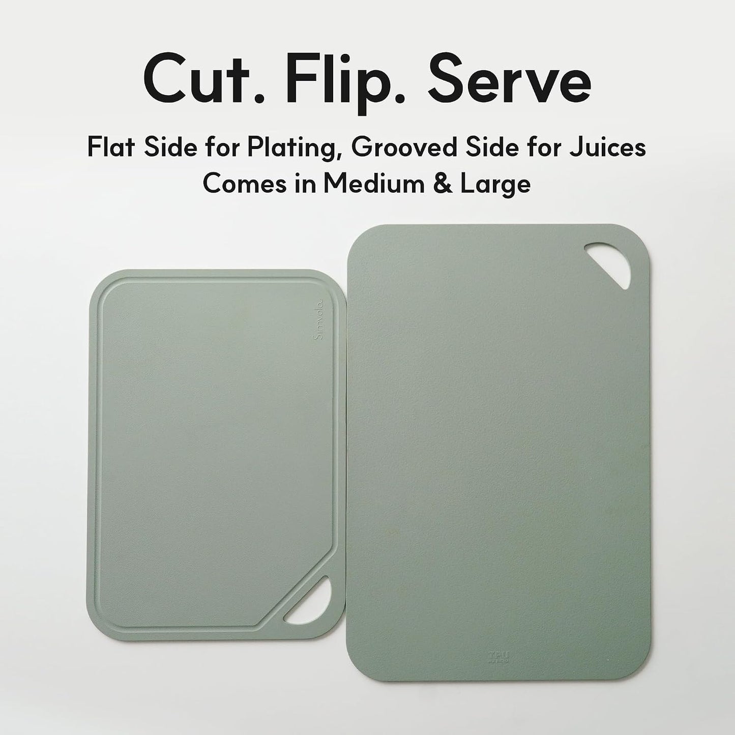 TPU Flexible Scratch Resistant Cutting Board (Green Tea, Large, 1, 1)