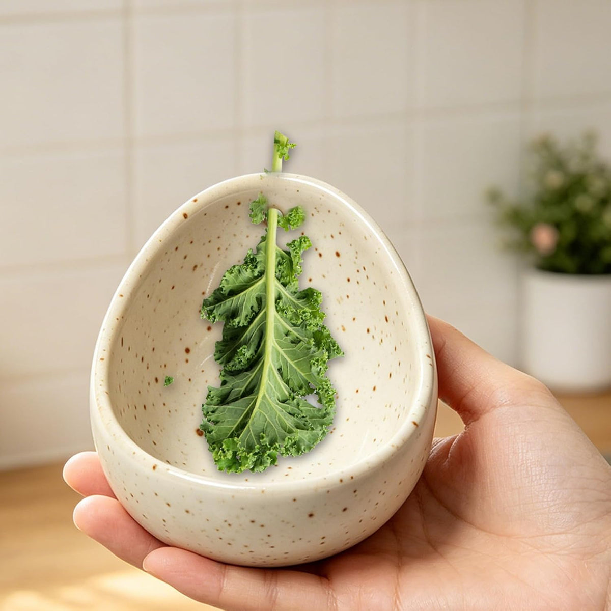 2025 Latest Herb Stripper Pottery Bowl Cutter Tool: Stripping Ceramic Fresh Herbs Kale Striper Cilantro Cutting Razor Gift Herbalists Peeler Shredder Chopper Clay Small Cup (Blue(No Scissor))