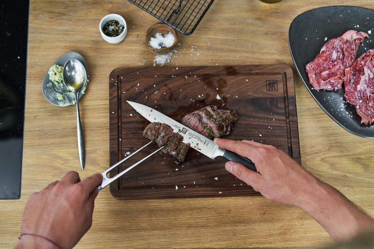 Four Star 2-Piece Razor-Sharp German Carving Set, Made in Company-Owned German Factory with Special Formula Steel perfected for almost 300 Years, Dishwasher Safe