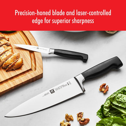 Four Star 2-Piece Razor-Sharp German Carving Set, Made in Company-Owned German Factory with Special Formula Steel perfected for almost 300 Years, Dishwasher Safe