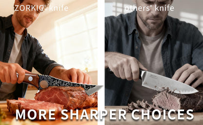 Viking Knife, Butcher Knife Set Hand Forged Boning Knives, Japanese Serbian Chef knives Kitchen Chopping for Meat Cutting Chefs Cleaver Camping Cooking, BBQ, Gifts for Men