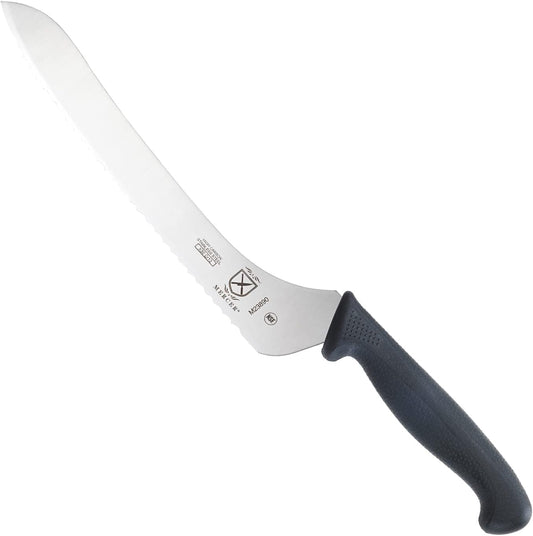 M23890 Millennia Black Handle, 9-Inch Offset Wavy Edge, Bread Knife