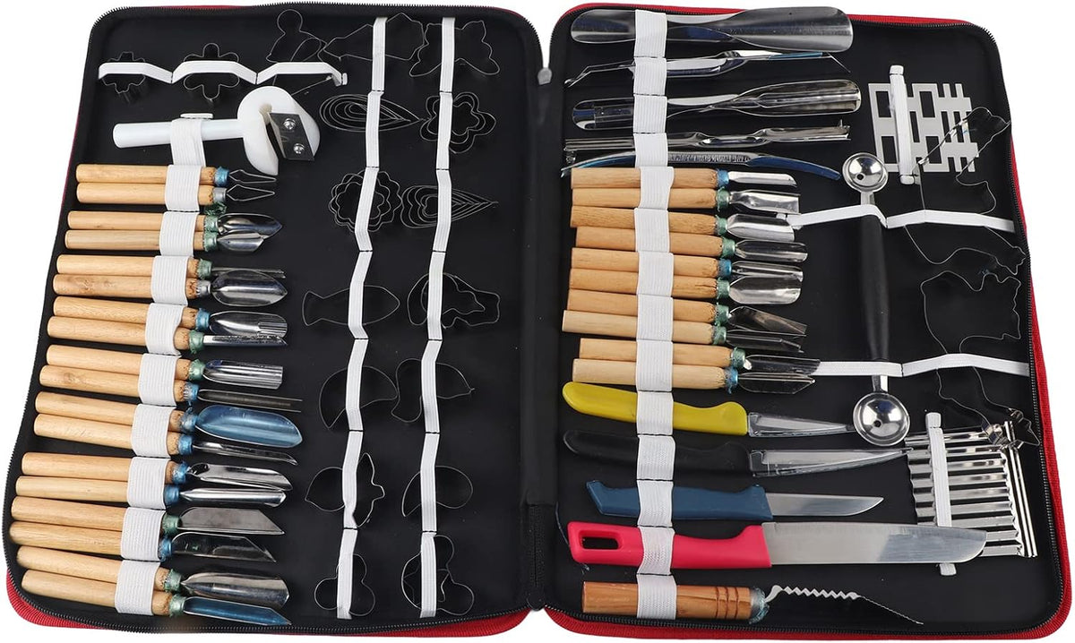 Culinary Carving Tool Set,garnishing Tools + Carving Tools 80PCS/Set Culinary Peeling Kit for Fruit Vegetable Garnishing Cutting Slicing