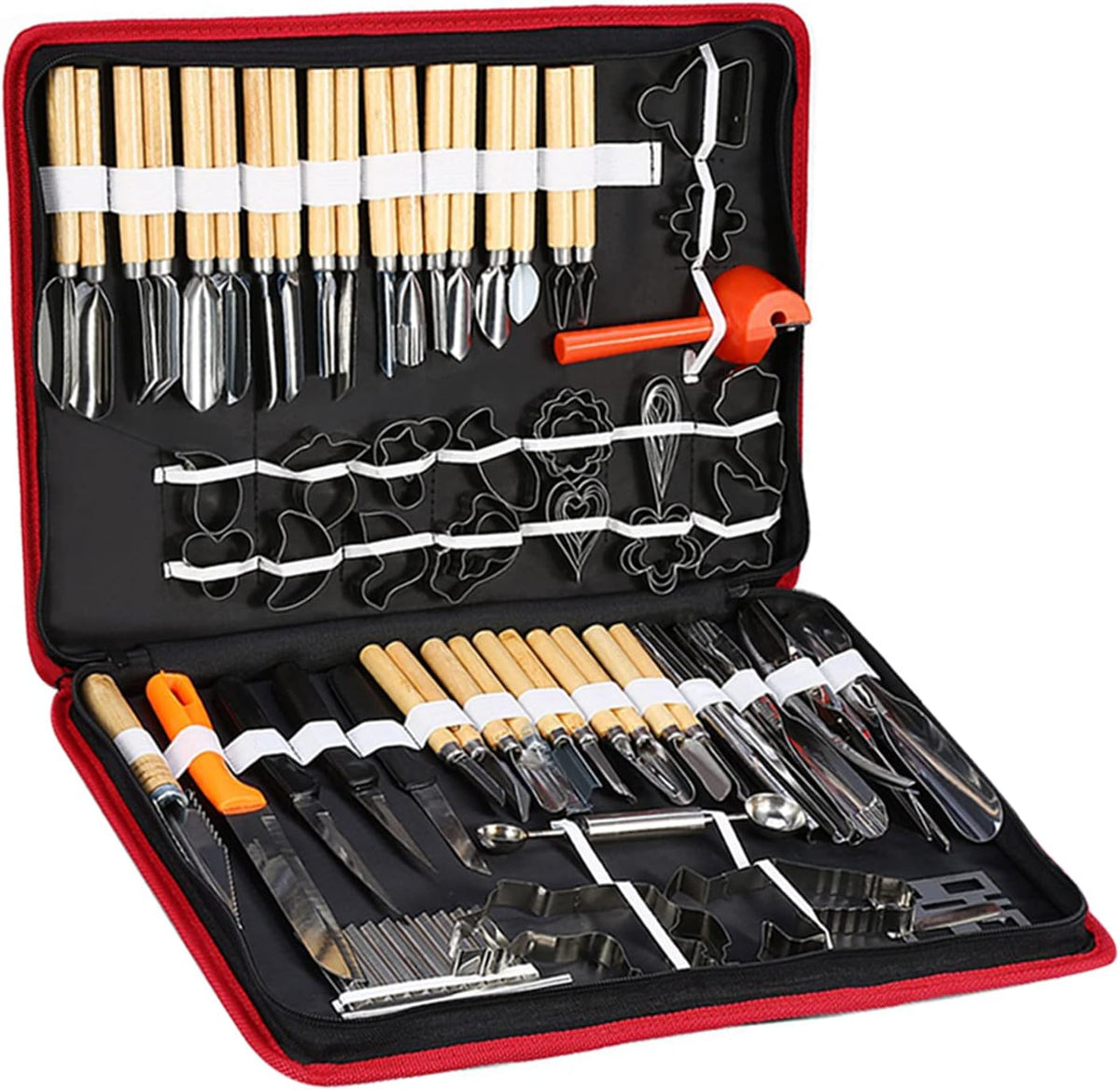 Culinary Carving Tool Set,garnishing Tools + Carving Tools 80PCS/Set Culinary Peeling Kit for Fruit Vegetable Garnishing Cutting Slicing