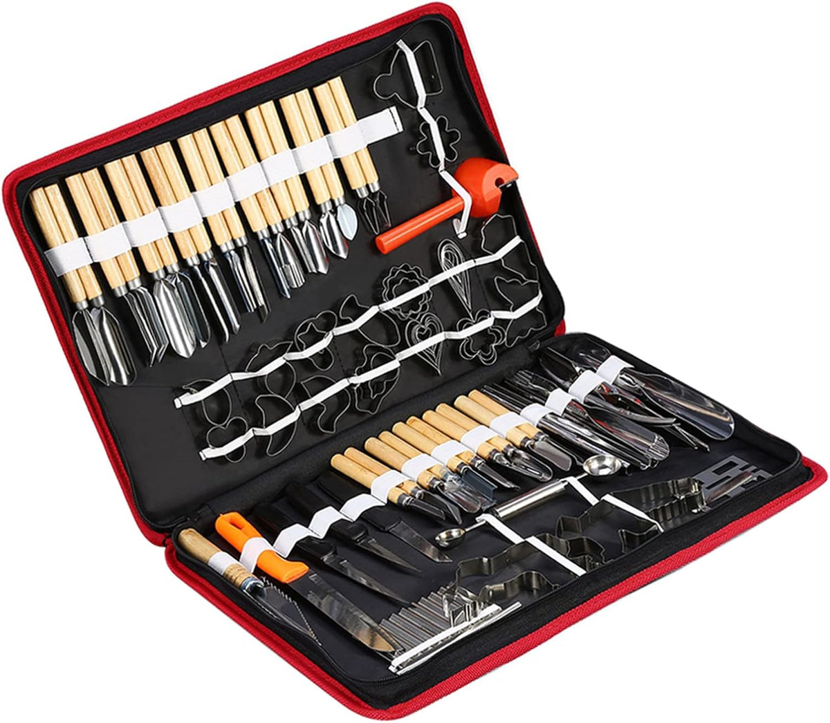 Culinary Carving Tool Set,garnishing Tools + Carving Tools 80PCS/Set Culinary Peeling Kit for Fruit Vegetable Garnishing Cutting Slicing