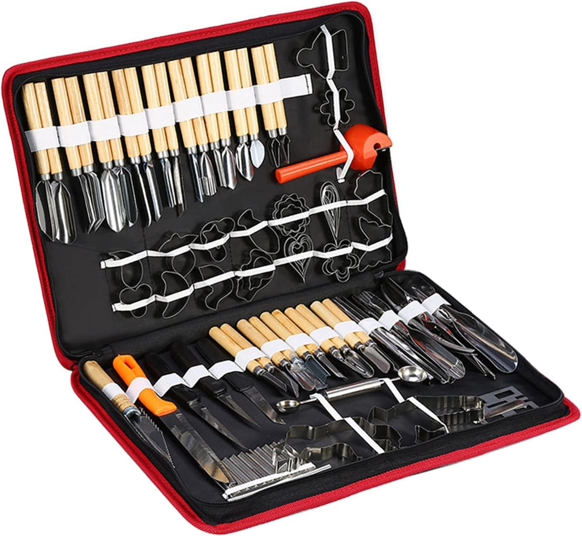 Culinary Carving Tool Set,garnishing Tools + Carving Tools 80PCS/Set Culinary Peeling Kit for Fruit Vegetable Garnishing Cutting Slicing