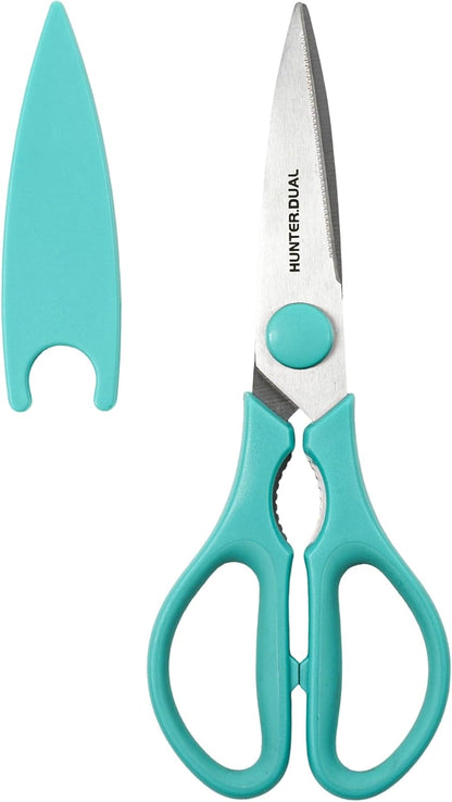 Kitchen Scissors for Food, Heavy Duty Come Apart Poultry Shears for Cooking, All Purpose for Cutting Chicken, Meat, Fish & Vegetables (Black, 8.35 Inch)