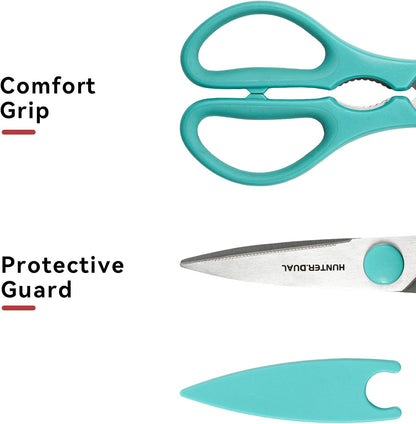 Kitchen Scissors for Food, Heavy Duty Come Apart Poultry Shears for Cooking, All Purpose for Cutting Chicken, Meat, Fish & Vegetables (Black, 8.35 Inch)