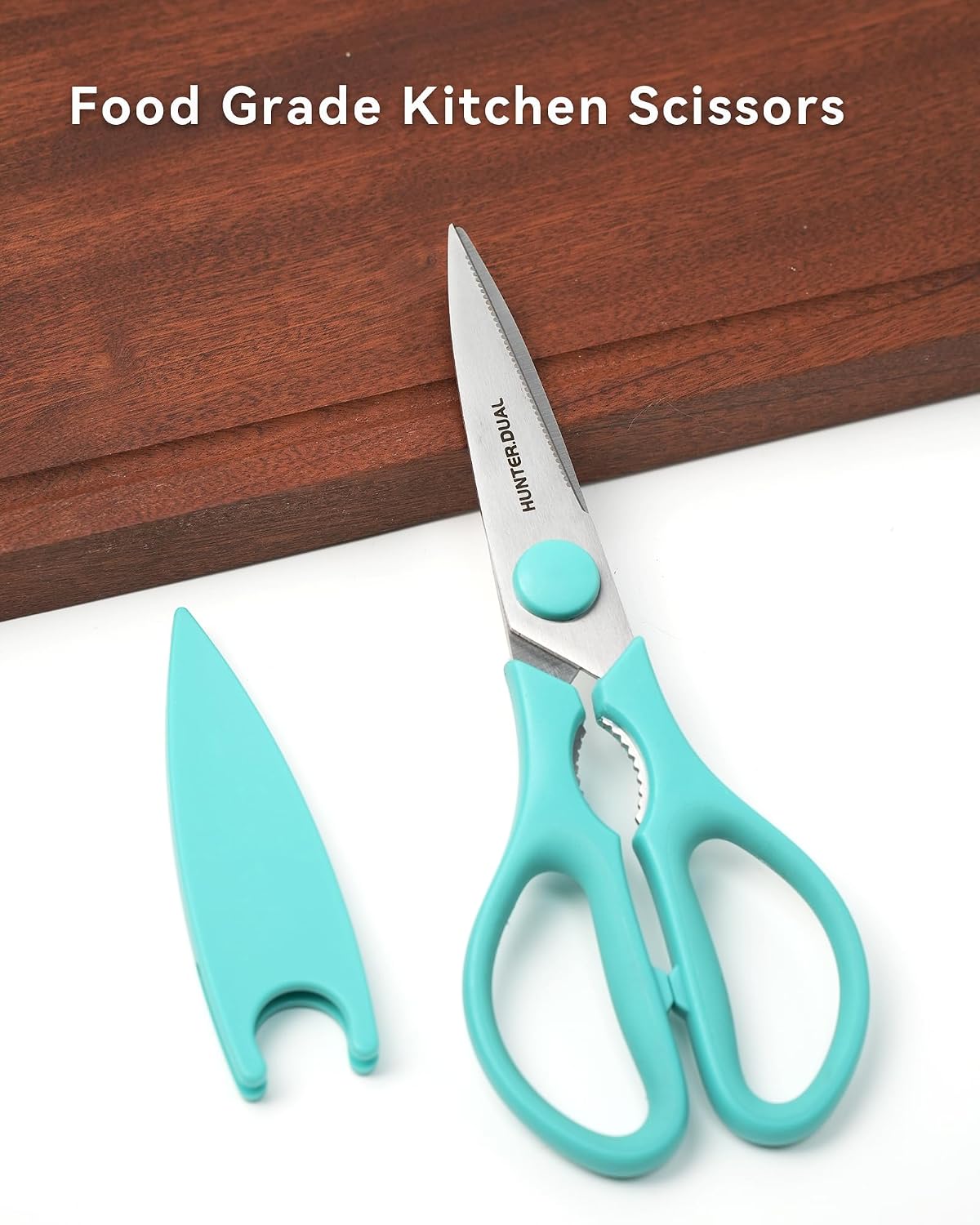 Kitchen Scissors for Food, Heavy Duty Come Apart Poultry Shears for Cooking, All Purpose for Cutting Chicken, Meat, Fish & Vegetables (Black, 8.35 Inch)
