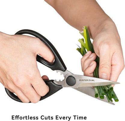 Kitchen Scissors for Food, Heavy Duty Come Apart Poultry Shears for Cooking, All Purpose for Cutting Chicken, Meat, Fish & Vegetables (Black, 8.35 Inch)