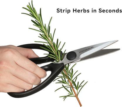 Kitchen Scissors for Food, Heavy Duty Come Apart Poultry Shears for Cooking, All Purpose for Cutting Chicken, Meat, Fish & Vegetables (Black, 8.35 Inch)