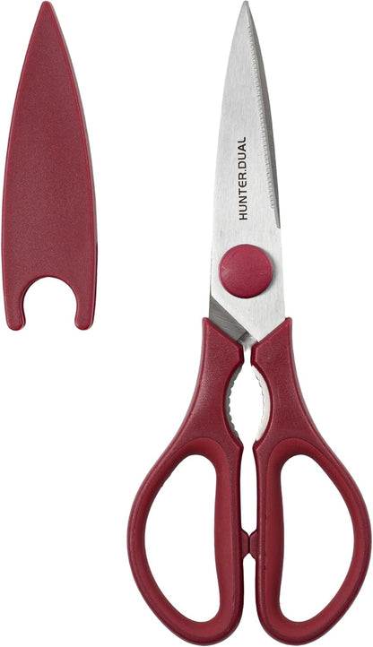 Kitchen Scissors for Food, Heavy Duty Come Apart Poultry Shears for Cooking, All Purpose for Cutting Chicken, Meat, Fish & Vegetables (Black, 8.35 Inch)